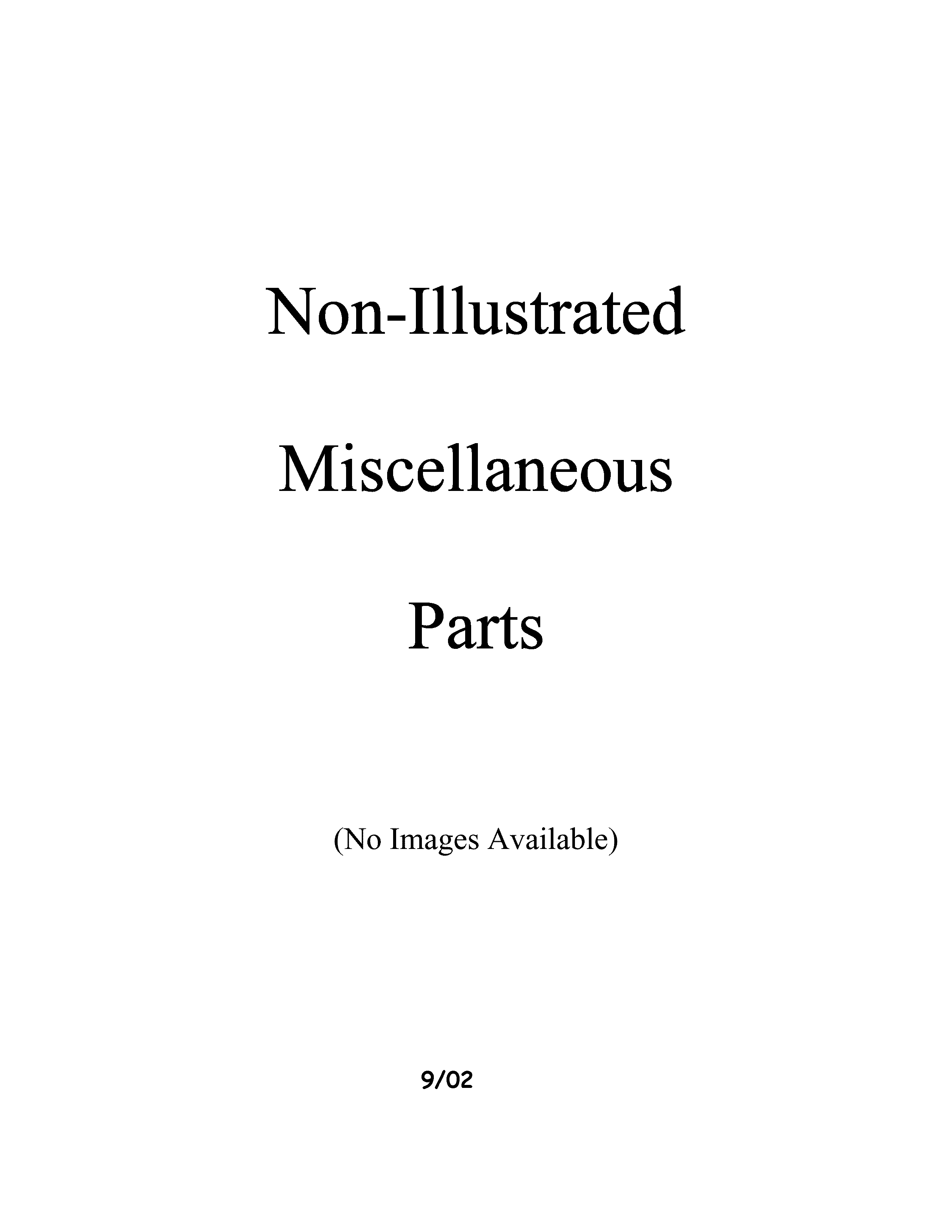 Miscellaeous information