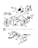 Top hinges, condenser & compressor