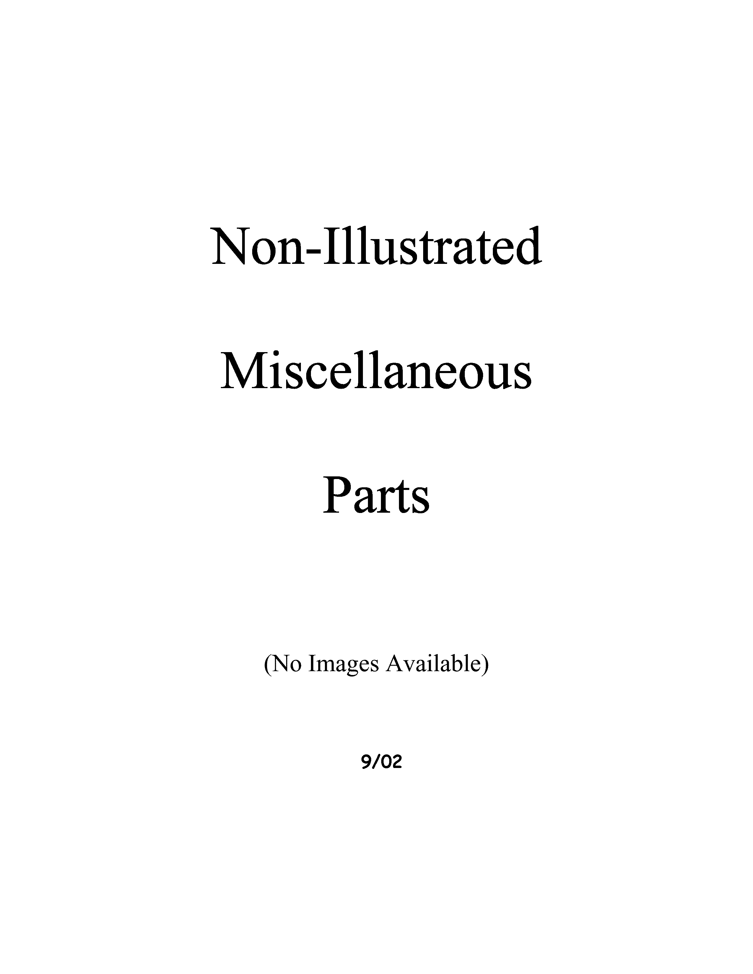 Miscellaeous information