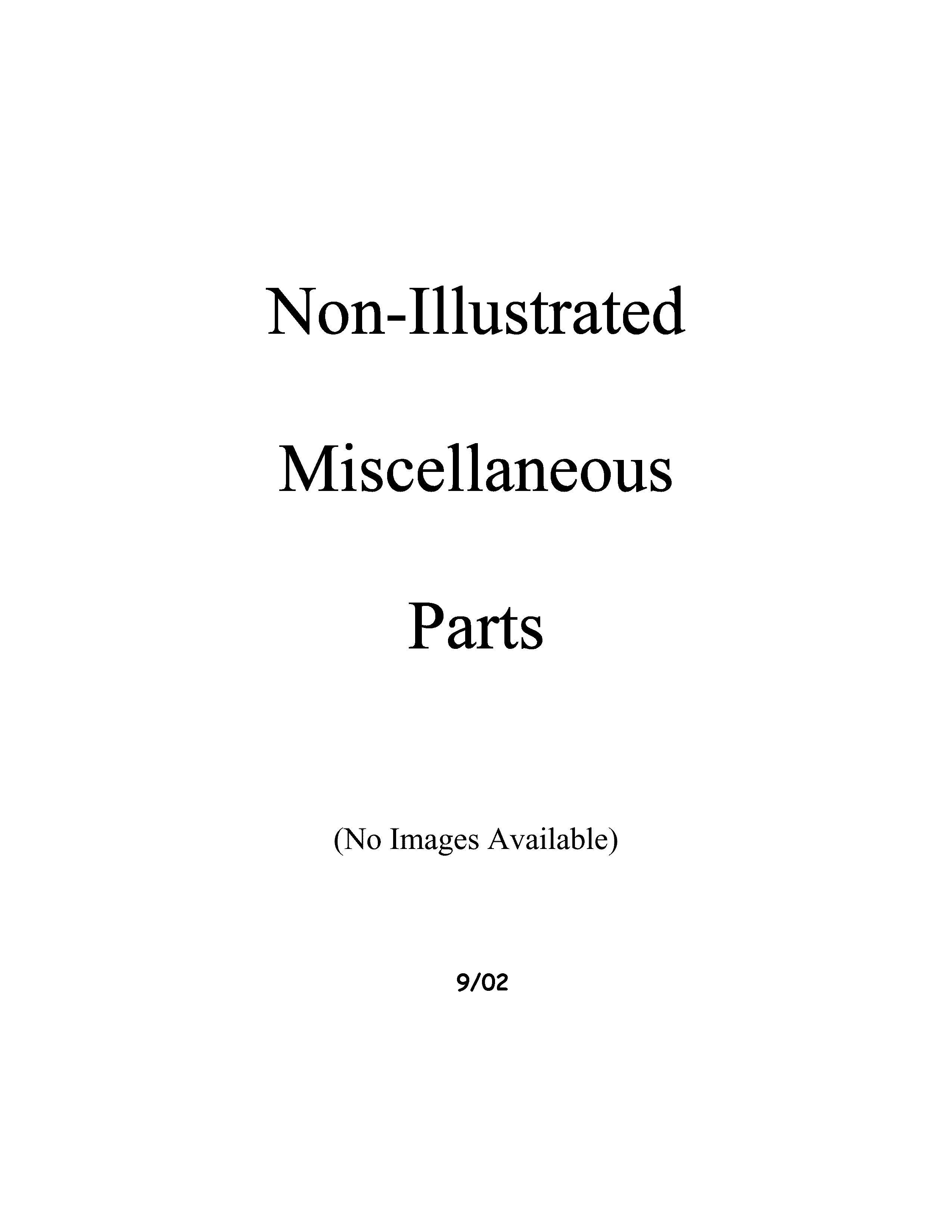 Miscellaeous information