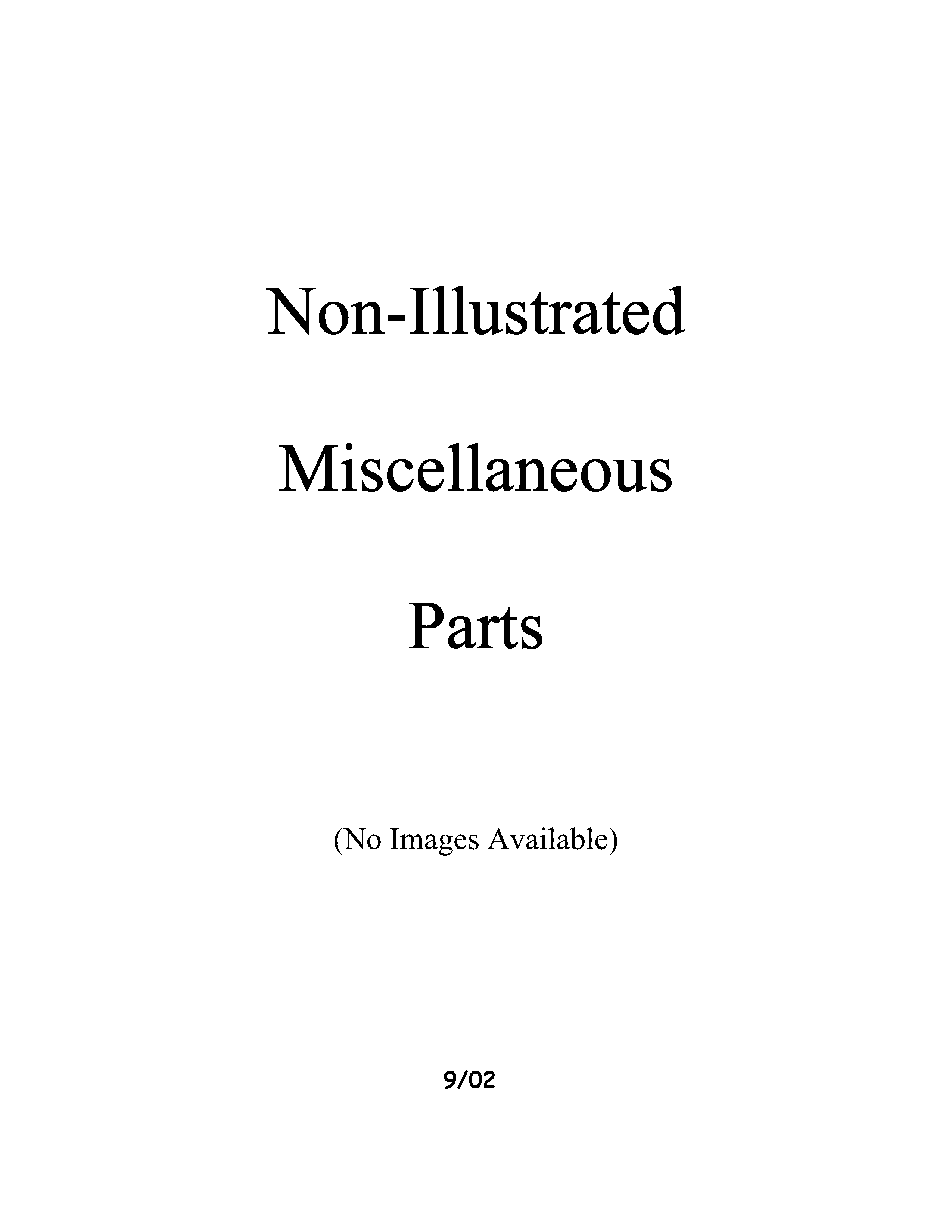 Miscellaeous information