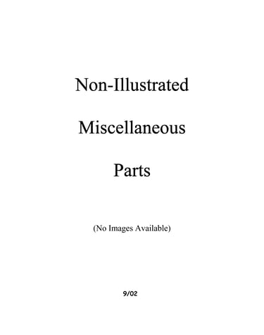 Miscellaeous information