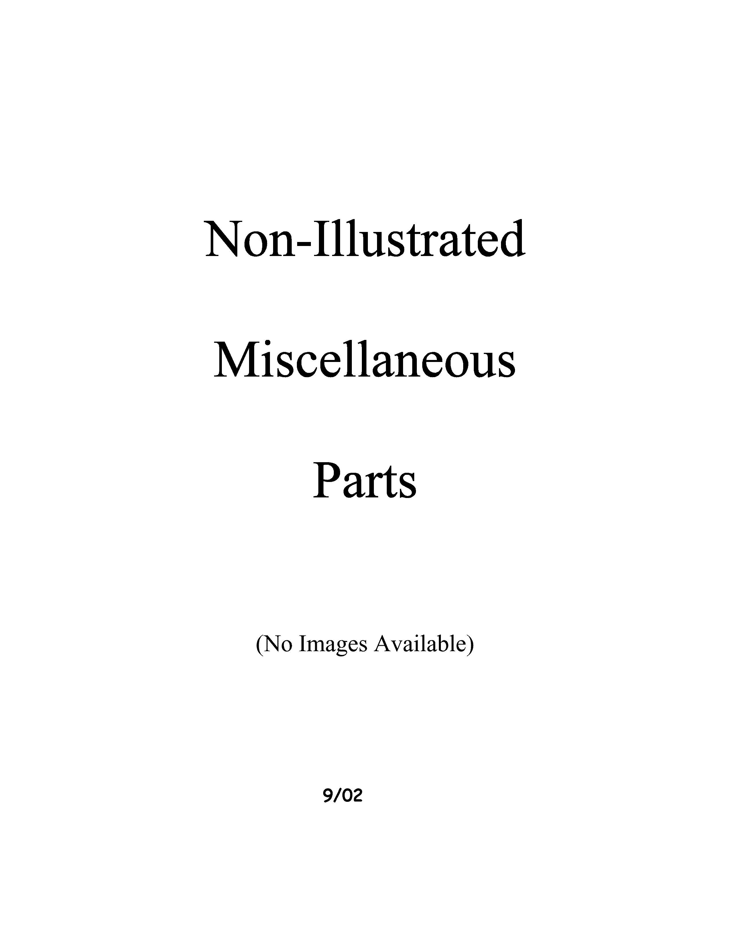 Miscellaeous information