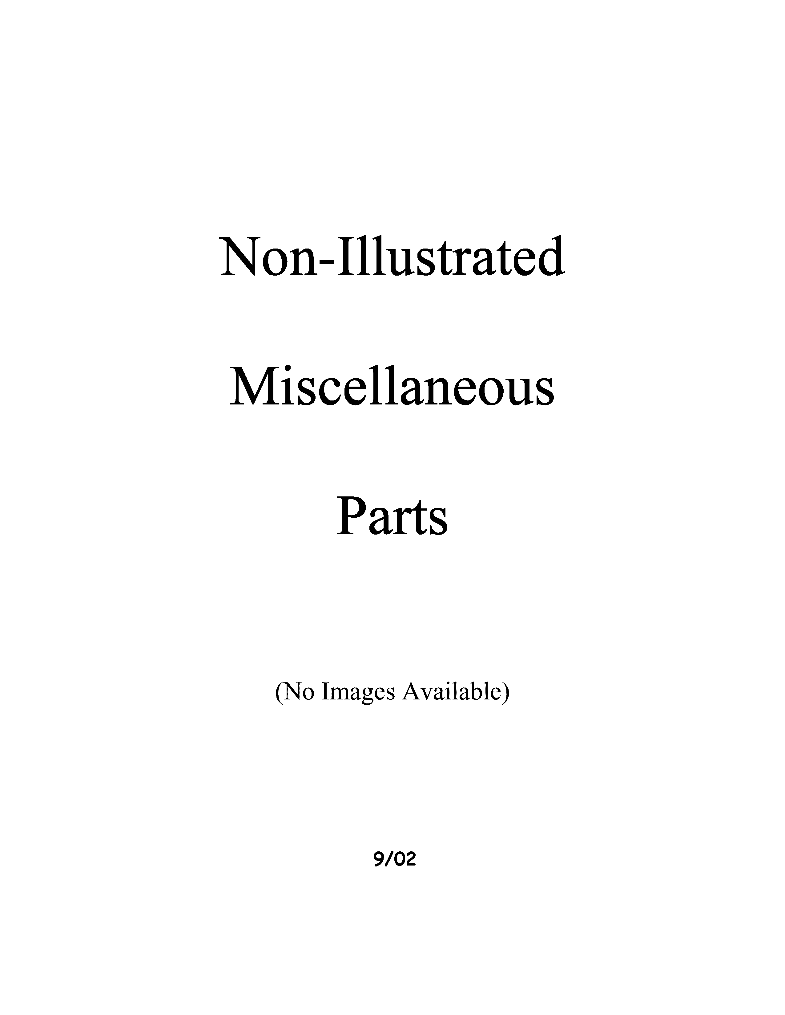 Miscellaeous information