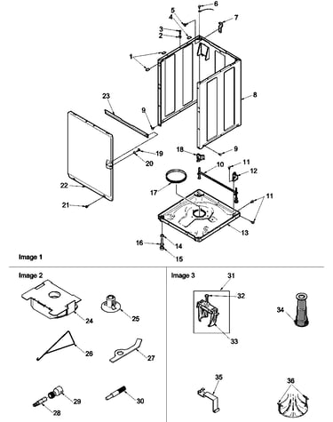 Front panel, base, and special tools