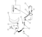 Amana LWC40AW-PLWC40AW drain hose and siphon break diagram