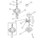 Amana LWC40AW-PLWC40AW transmission assembly diagram
