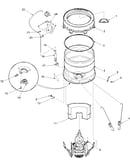 Outer tub, cover, pressure tube