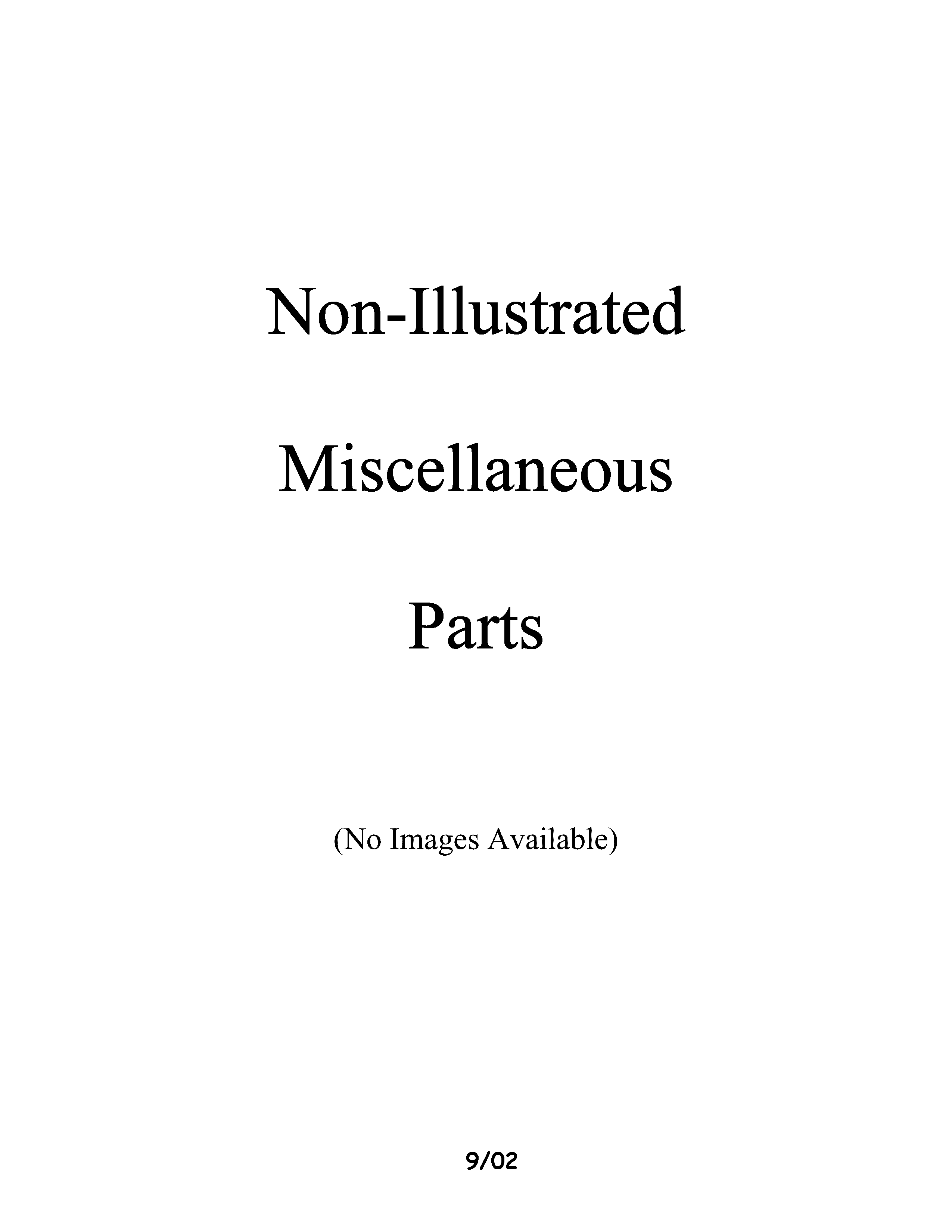 Miscellaeous information