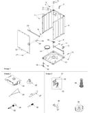 Front panel, base, cabinet & tools