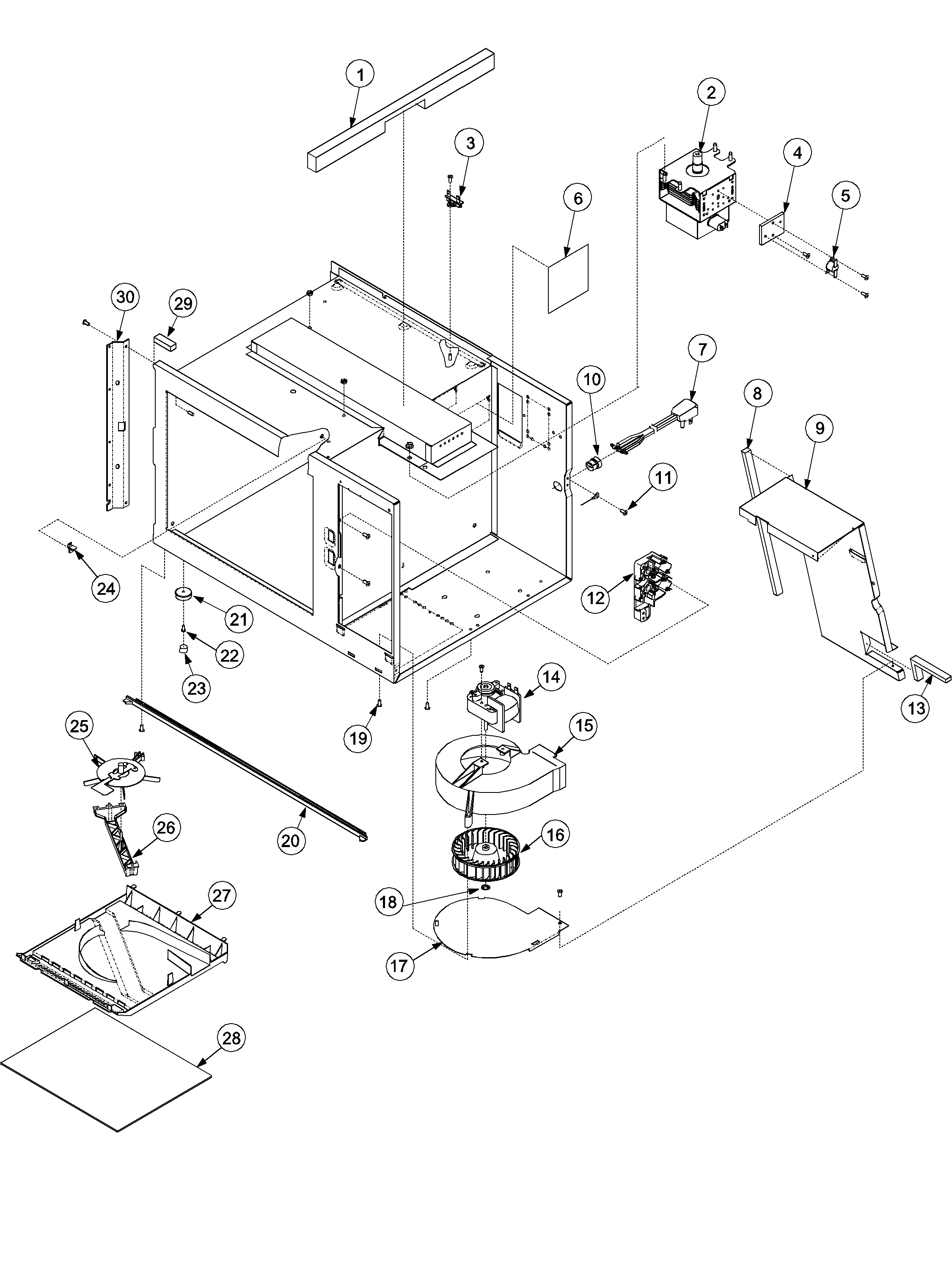 Blower and cavity rfs9b