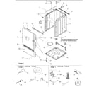 Amana ALW450QAC-PALW450QAC base, cabinet, front and special tools diagram