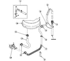 Amana LW9203L2-PLW9203L2A drain hose and siphon break diagram