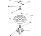 Amana LW9203L2-PLW9203L2A transmission assy and balancing ring diagram