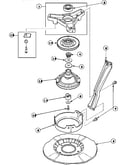 Brg hsg/brake/pulley & pivot dome