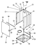 Front panel, base assy and cabinet assy