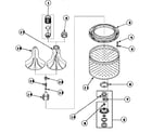 Amana LW9203W2-PLW9203W* agitator/drive bell/seal kit/tub & hub diagram