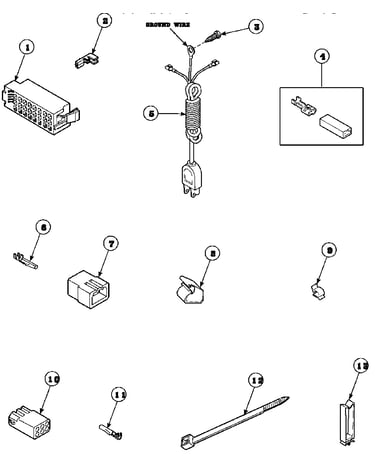 Power cord and terminals