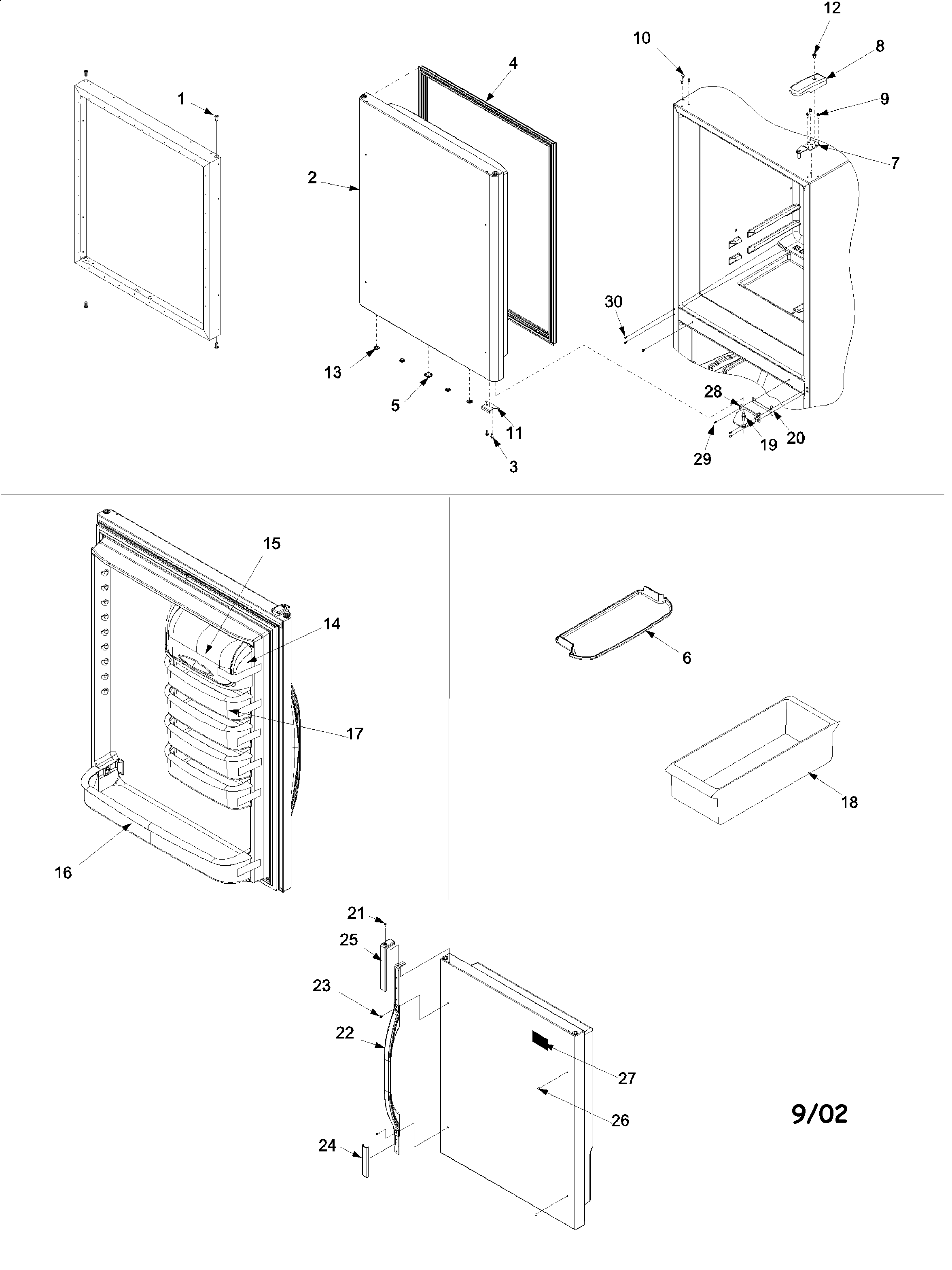 Refrigerator door