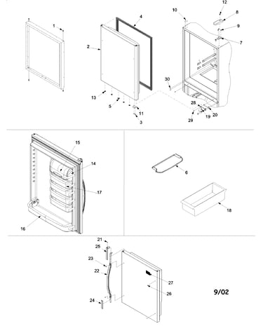 Refrigerator door