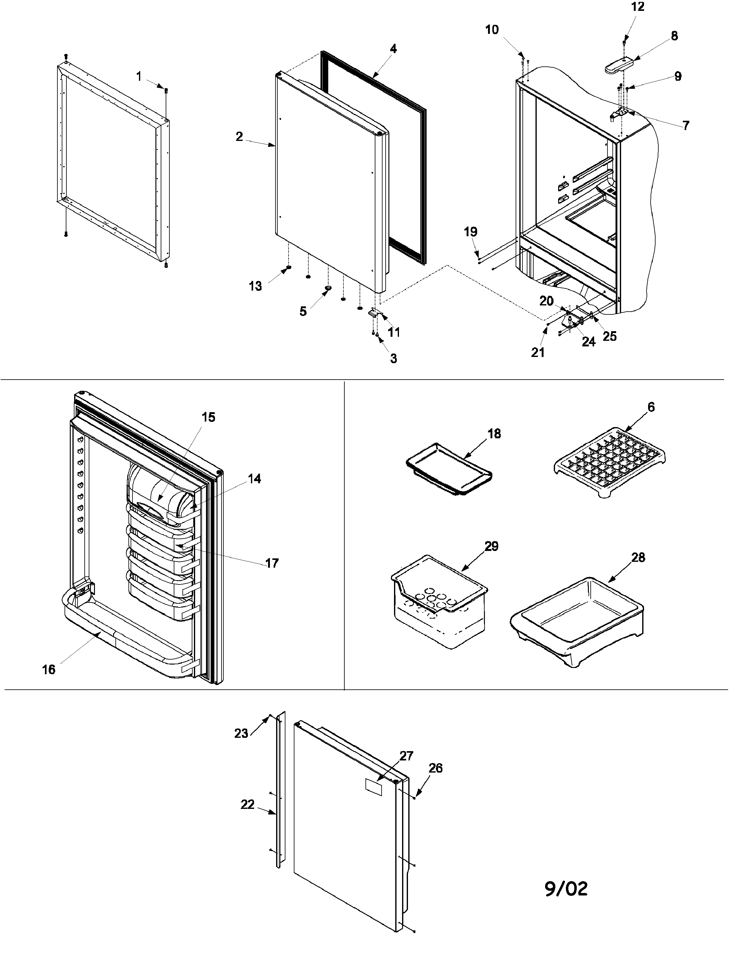 Refrigerator door