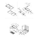 Amana XRBS209BBR-PXRBS20 refrigerator shelving diagram