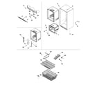 Amana XRBS209BSR-PXRBS20 interior cabinet & freezer shelving diagram