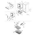 Amana XRBS209BBR-PXRBS20 interior cabinet & freezer shelving diagram