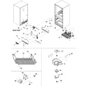 Amana XRBS209BBR-PXRBS20 evaporator area & rollers diagram