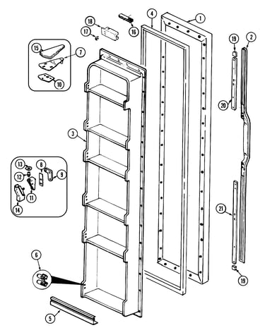 Freezer door