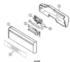 Maytag DWU9962AAE control panel diagram