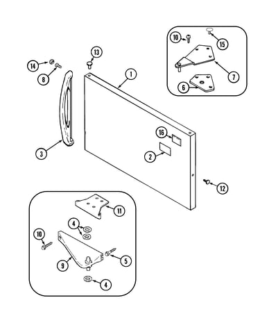 Freezer outer door