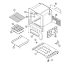 Maytag PGR4102CDH oven/base diagram