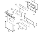 Maytag PGR4305CDT door/drawer diagram