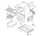 Maytag PGR4305CDT oven/base diagram