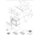 Amana AOCS3040E-P1132375NE outer cabinet/racks diagram