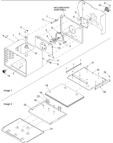 Oven assy/bottom insulation