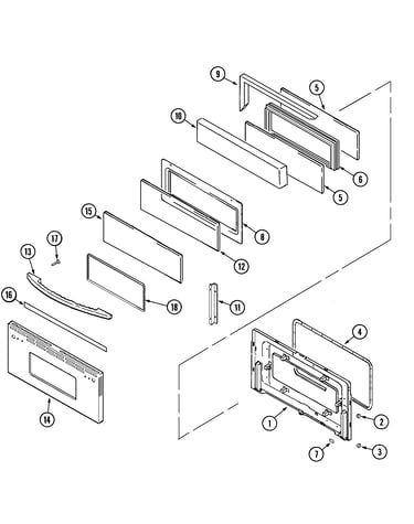 Door (upper/mer6770acc)