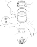Outer tub, pressure tube & counterweight