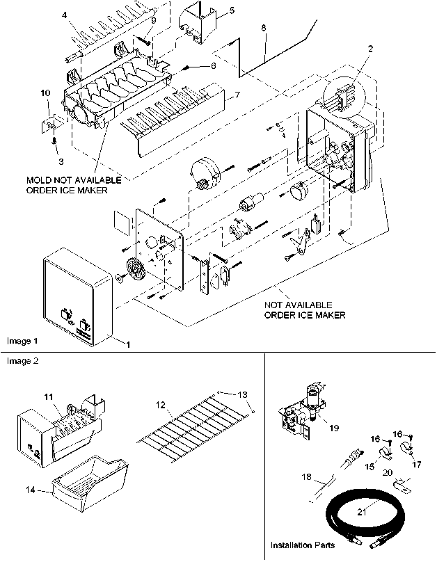 ICE MAKER ASSY & PARTS