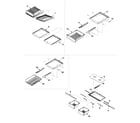 Kenmore 59672254200 refrigerator shelving diagram