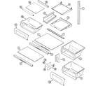 Maytag GS2726CEDB shelves & accessories diagram