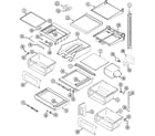 Maytag GS2727EED1 shelves & accessories diagram