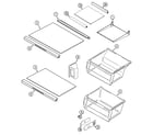Maytag GS2124IDEW shelves & accessories diagram