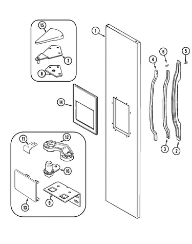 Freezer outer door