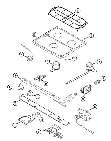 Top & gas controls