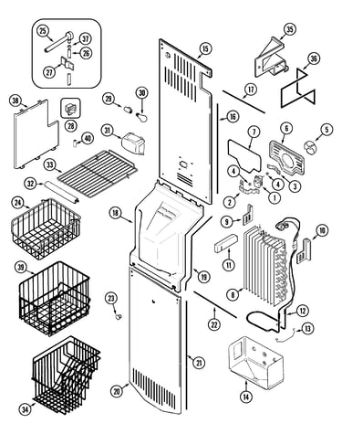Freezer compartment (bisque)