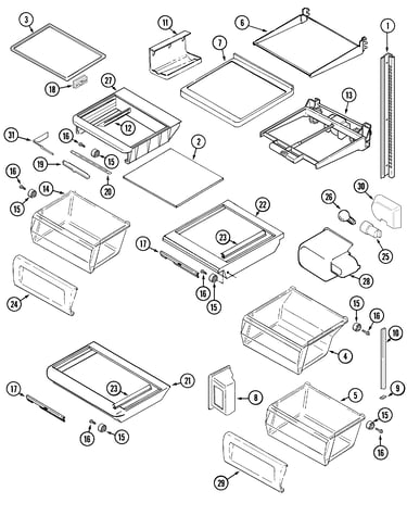 Shelves & accessories