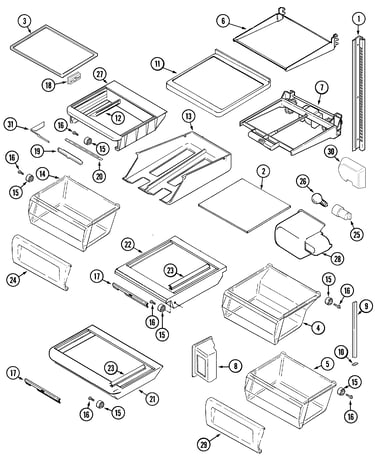 Shelves & accessories
