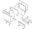Maytag PER5502BAT door/drawer diagram
